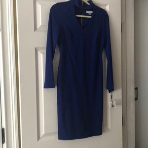 New Calvin Klein royal blue dress